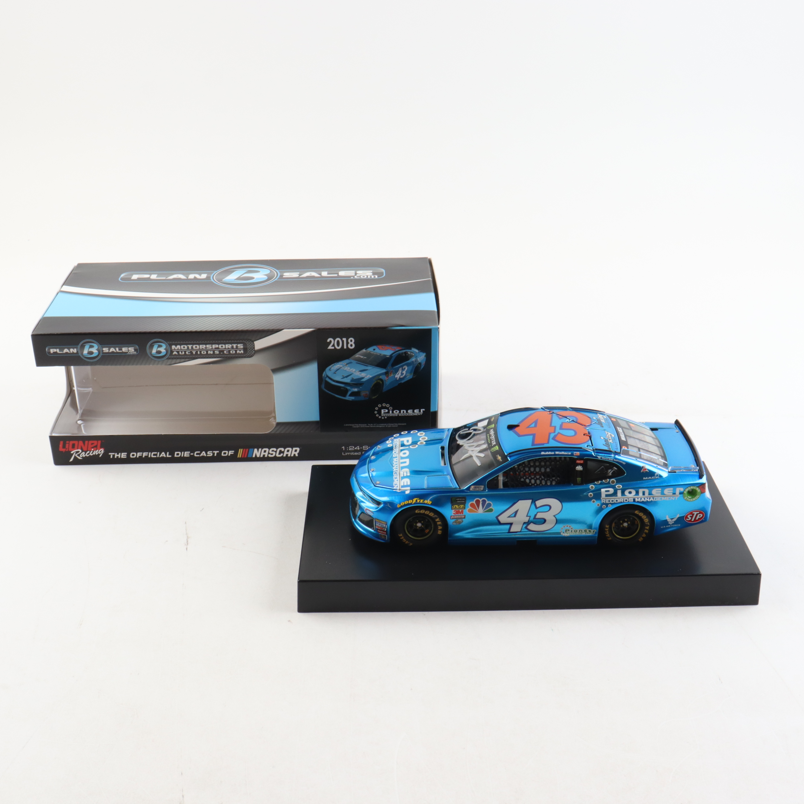 Darrell "Bubba" Wallace Jr. Signed LE #43 Pioneer Technologies Liquid Color 2018 Camaro ZL1 1:24 Diecast Car (RCCA) at PristineAuction.com Darrell "Bubba" Wallace Jr. Signed LE #43 Pioneer Technologies Liquid Color 2018 Camaro ZL1 1:24 Diecast Car (RCCA) at PristineAuction.com