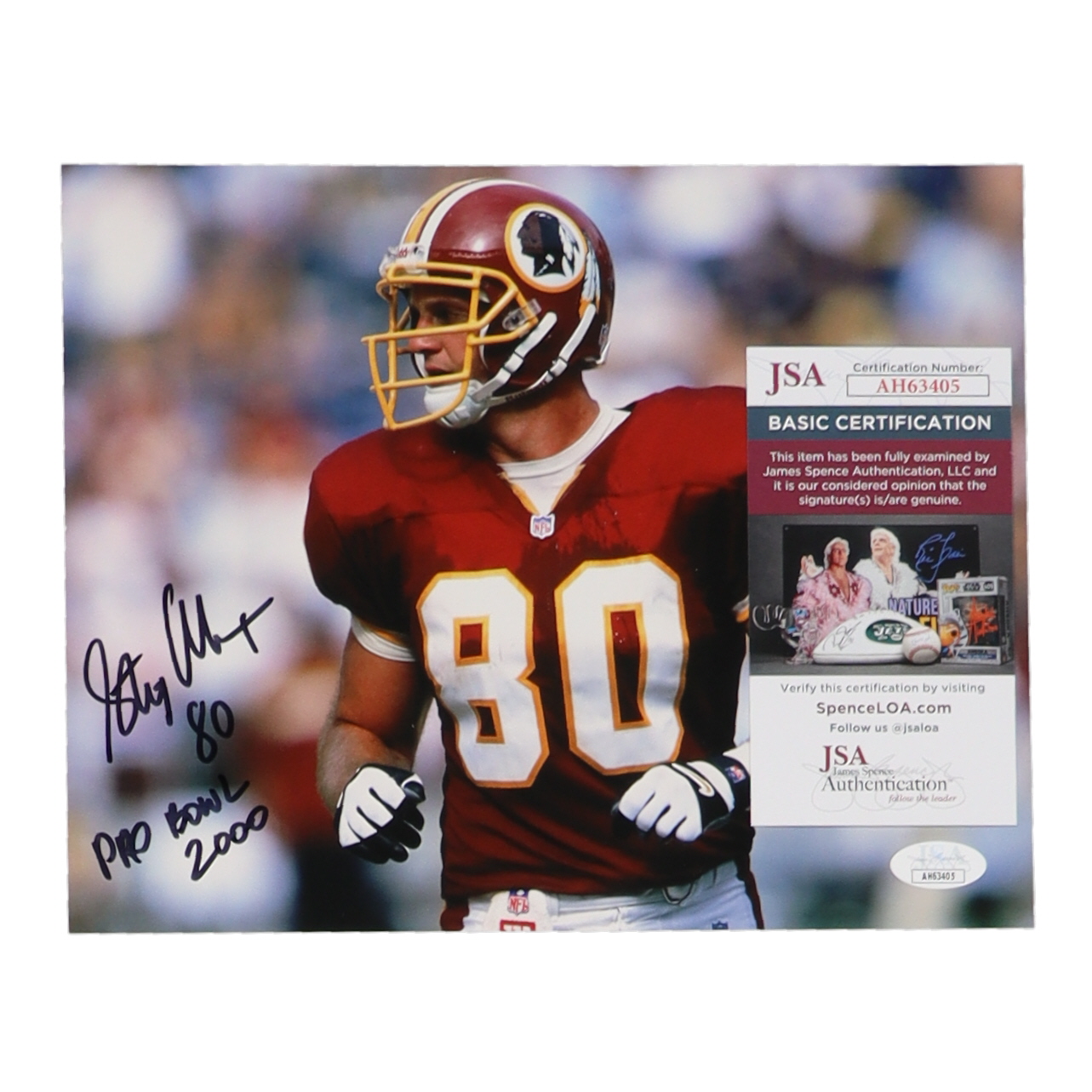 Stephen Alexander Signed Redskins 8x10 Photo Inscribed "Pro Bowl 2000" (JSA) at PristineAuction.com Stephen Alexander Signed Redskins 8x10 Photo Inscribed "Pro Bowl 2000" (JSA) at PristineAuction.com