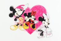 "Mickey & Minnie Mouse" Disney LE 12x18 Lithograph By Brian Barton #/250 (PA) at PristineAuction.com