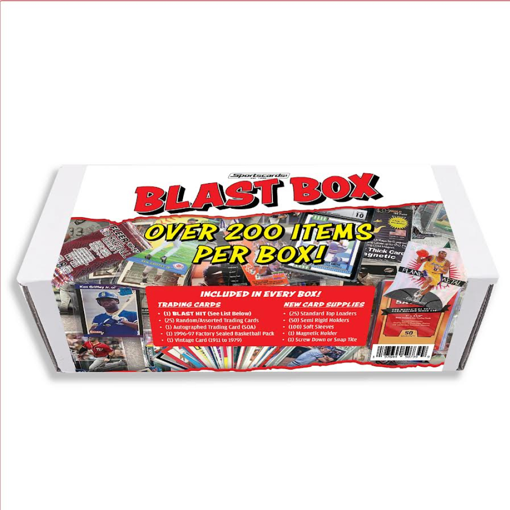 THE BLAST BOX Mystery Box 200 SPORTS CARDS ITEMS PER BOX And 1