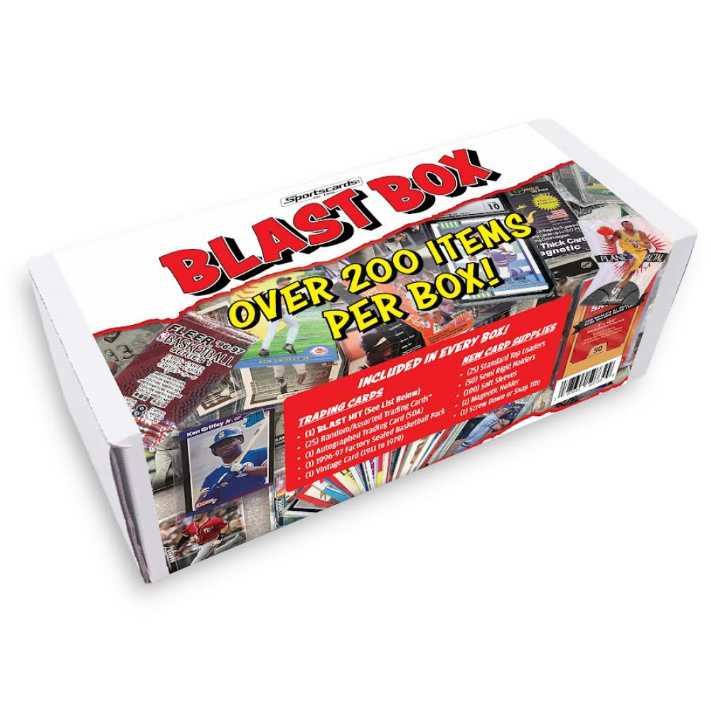 THE BLAST BOX Mystery Box 200 SPORTS CARDS ITEMS PER BOX And 1