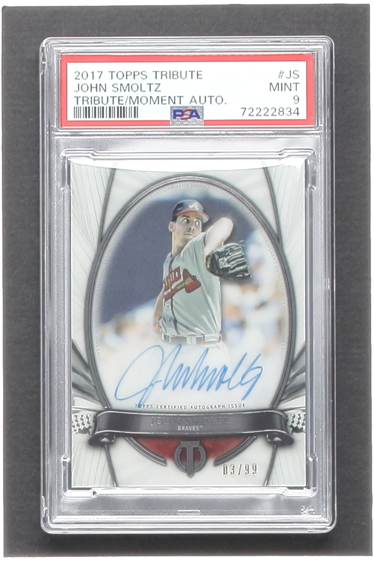 John Smoltz 2017 Topps Tribute to the Moment Autographs #TTMJS #3/99 (PSA 9) at PristineAuction.com John Smoltz 2017 Topps Tribute to the Moment Autographs #TTMJS #3/99 (PSA 9) at PristineAuction.com