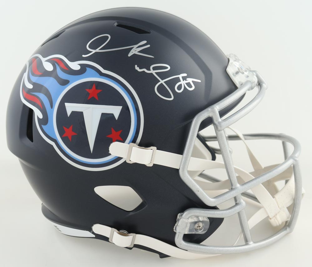 Derrick Mason Signed Titans Full-Size Speed Helmet (Beckett) at PristineAuction.com Derrick Mason Signed Titans Full-Size Speed Helmet (Beckett) at PristineAuction.com