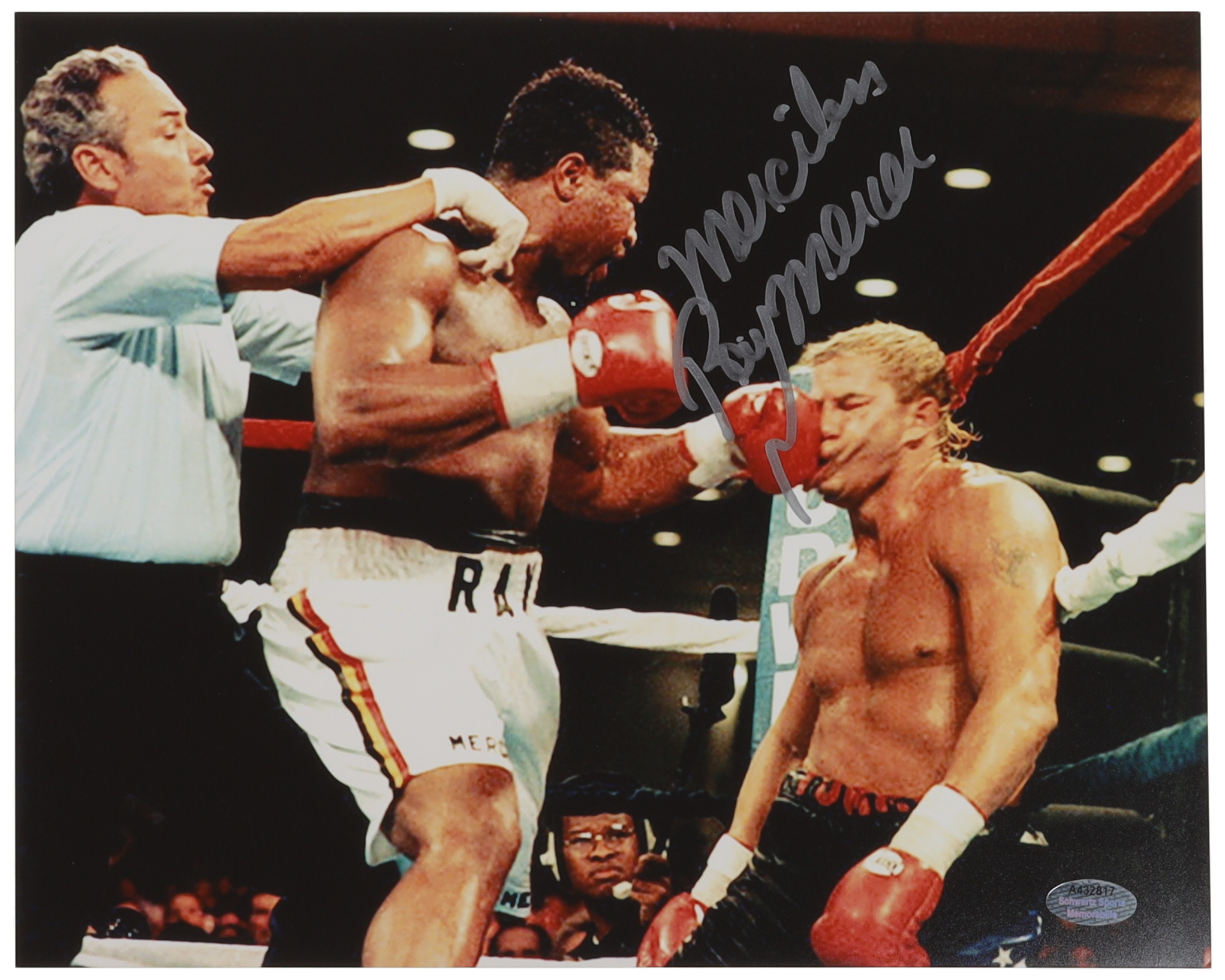 Ray Mercer Signed 8x10 Photo Inscribed "Merciless" (Schwartz) at PristineAuction.com Ray Mercer Signed 8x10 Photo Inscribed "Merciless" (Schwartz) at PristineAuction.com