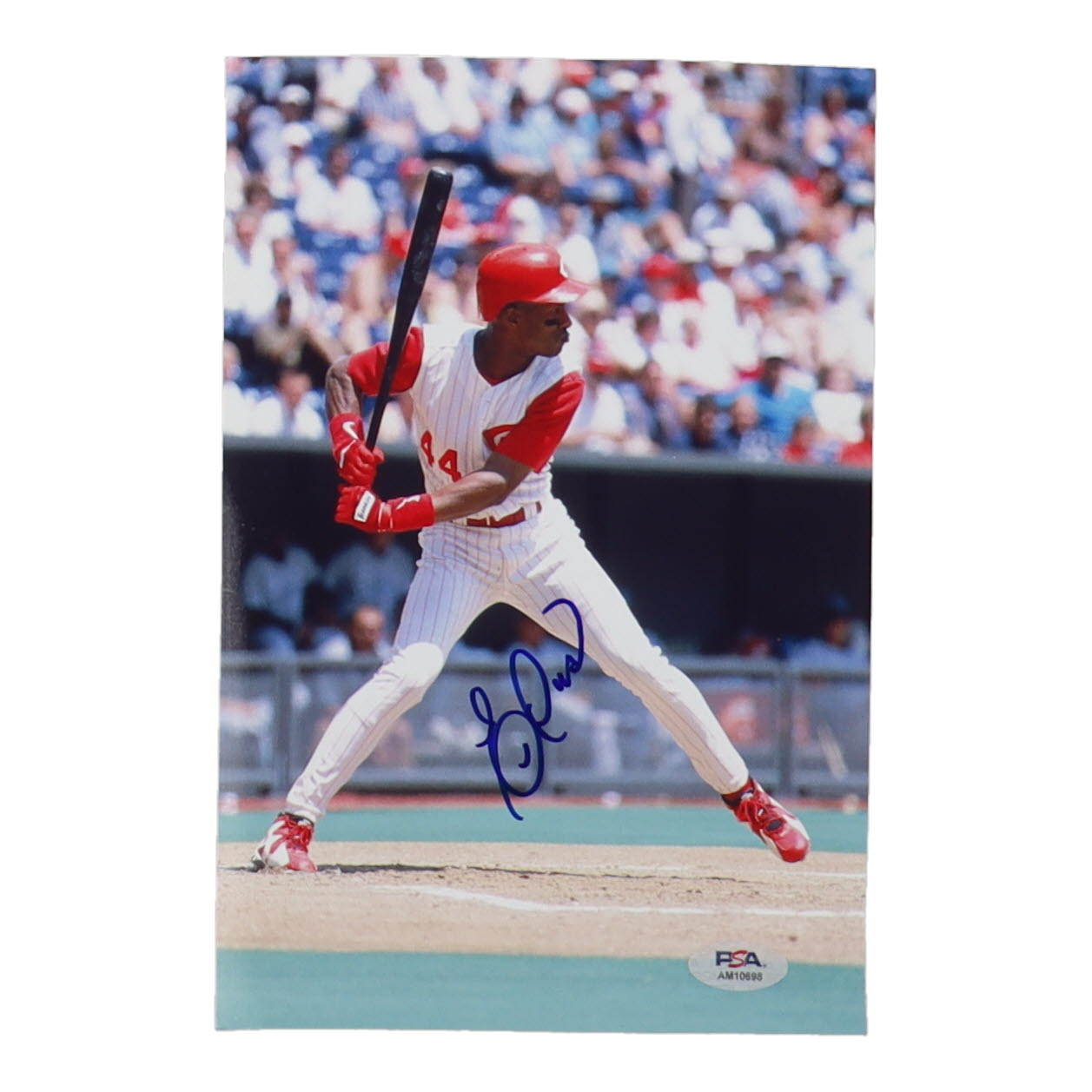 Eric Davis Signed Reds 7x10 Photo (PSA) at PristineAuction.com Eric Davis Signed Reds 7x10 Photo (PSA) at PristineAuction.com