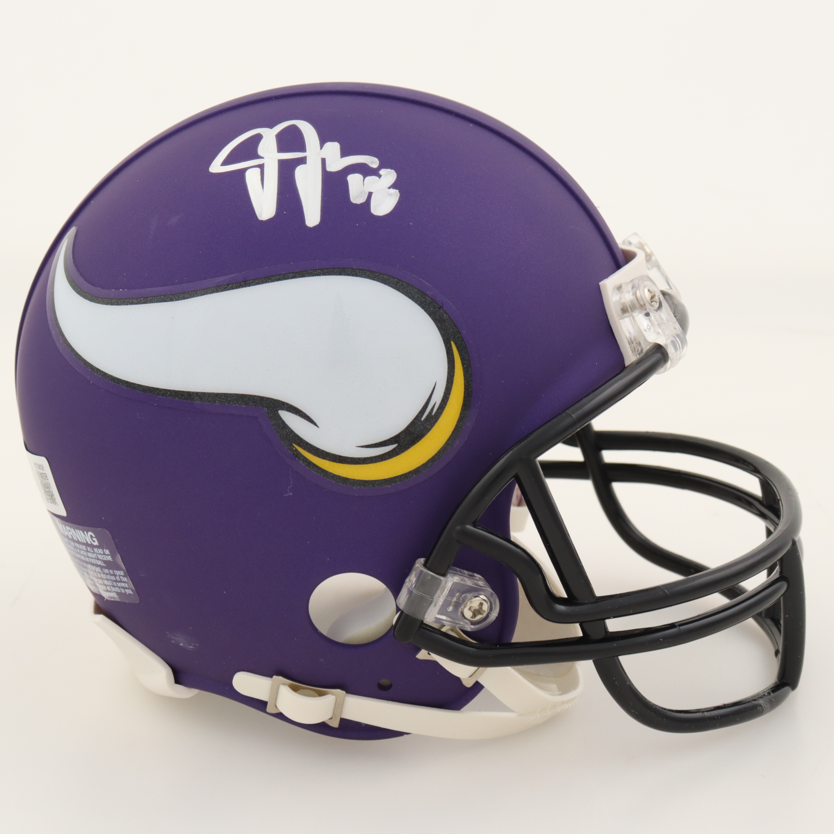 Justin Jefferson Signed Vikings Mini Helmet (Beckett) at PristineAuction.com Justin Jefferson Signed Vikings Mini Helmet (Beckett) at PristineAuction.com