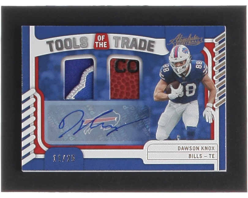 Dawson Knox 2022 Absolute Tools of the Trade Dual Material Autographs Prime #18 #11/25 at PristineAuction.com Dawson Knox 2022 Absolute Tools of the Trade Dual Material Autographs Prime #18 #11/25 at PristineAuction.com