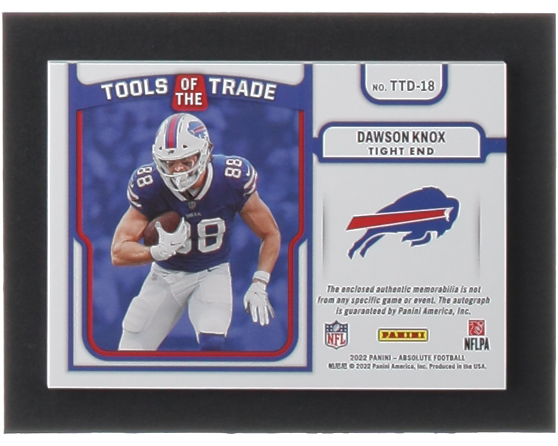 Dawson Knox 2022 Absolute Tools of the Trade Dual Material Autographs Prime #18 #11/25 at PristineAuction.com Dawson Knox 2022 Absolute Tools of the Trade Dual Material Autographs Prime #18 #11/25 at PristineAuction.com