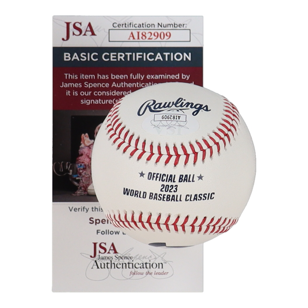 Ryan Pressly Signed 2023 World Baseball Classic Baseball (JSA) at PristineAuction.com Ryan Pressly Signed 2023 World Baseball Classic Baseball (JSA) at PristineAuction.com