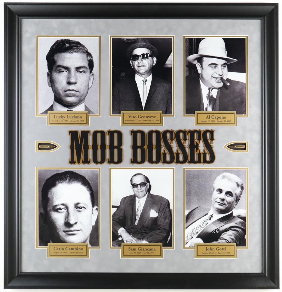 "Mob Bosses" Custom Framed Photo Display at PristineAuction.com "Mob Bosses" Custom Framed Photo Display at PristineAuction.com