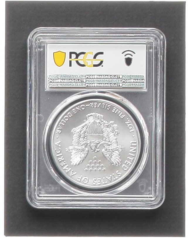 2021-(P) American Eagle - T1 Emergency Issue - First Strike - Struck at Philadelphia Green Label Silver Dollar (PCGS MS69) at PristineAuction.com 2021-(P) American Eagle - T1 Emergency Issue - First Strike - Struck at Philadelphia Green Label Silver Dollar (PCGS MS69) at PristineAuction.com