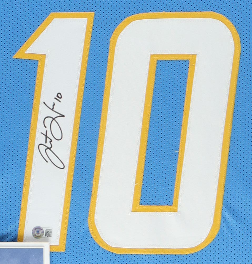 Justin Herbert Signed 35x43 Custom Framed Jersey Display (Beckett) at PristineAuction.com Justin Herbert Signed 35x43 Custom Framed Jersey Display (Beckett) at PristineAuction.com