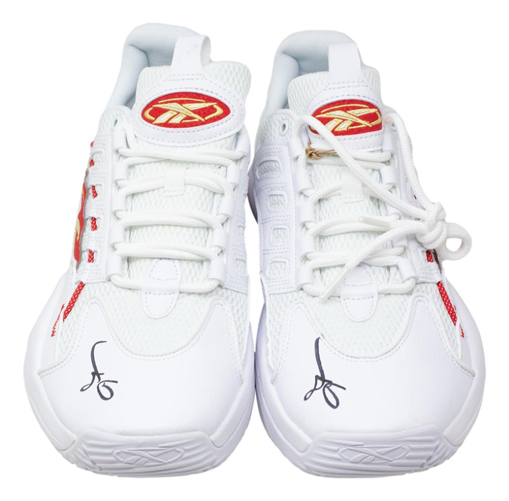 Allen Iverson Signed Pair of Reebok Basketball Shoes (PSA) Pristine
