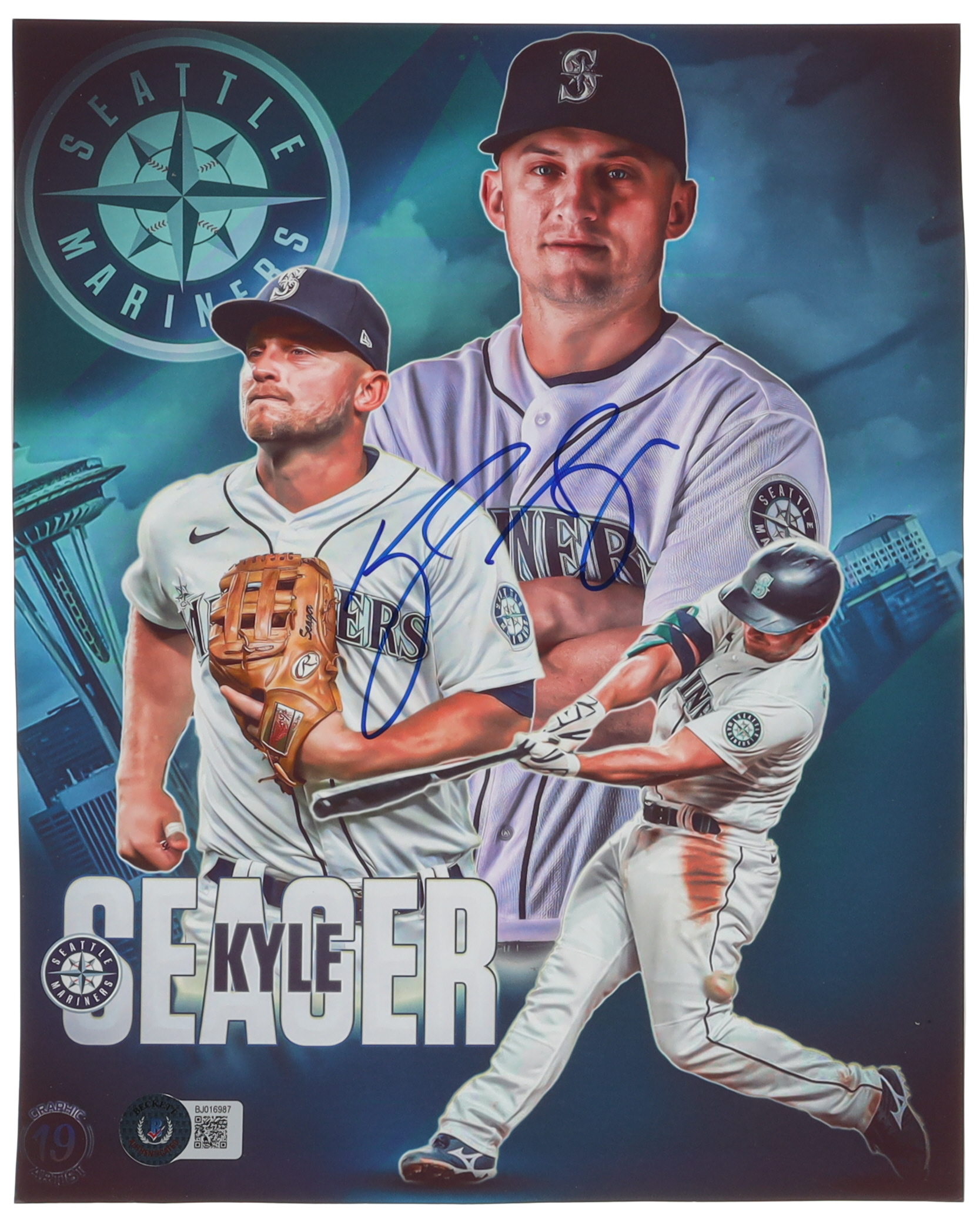 Kyle Seager Signed Mariners 8x10 Photo (Beckett) at PristineAuction.com Kyle Seager Signed Mariners 8x10 Photo (Beckett) at PristineAuction.com