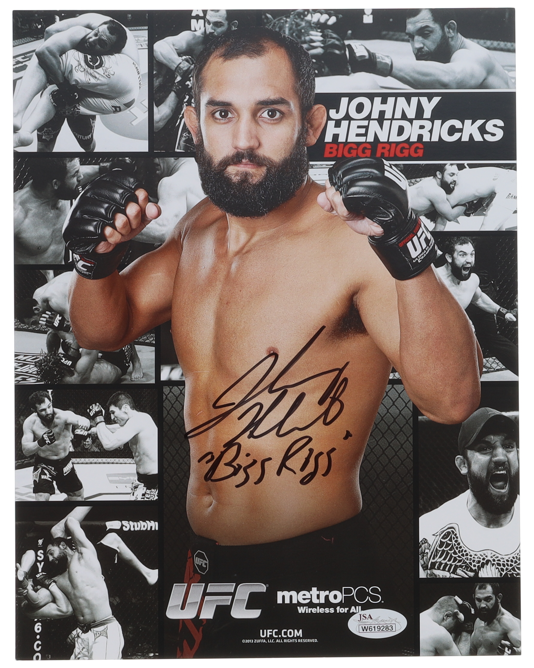 Johny Hendricks Signed UFC 8x10 Photo Inscribed "Bigg Rigg" (JSA) at PristineAuction.com Johny Hendricks Signed UFC 8x10 Photo Inscribed "Bigg Rigg" (JSA) at PristineAuction.com