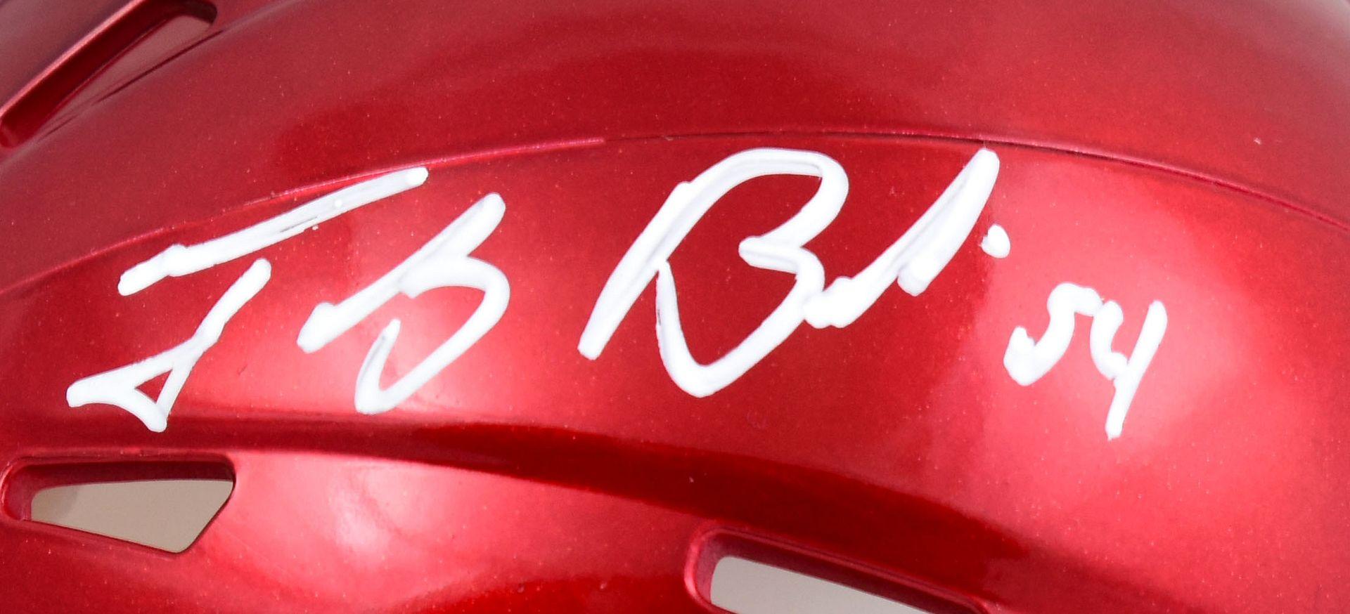 Tedy Bruschi Signed Patriots Flash Alternate Speed Mini Helmet (Beckett) at PristineAuction.com Tedy Bruschi Signed Patriots Flash Alternate Speed Mini Helmet (Beckett) at PristineAuction.com