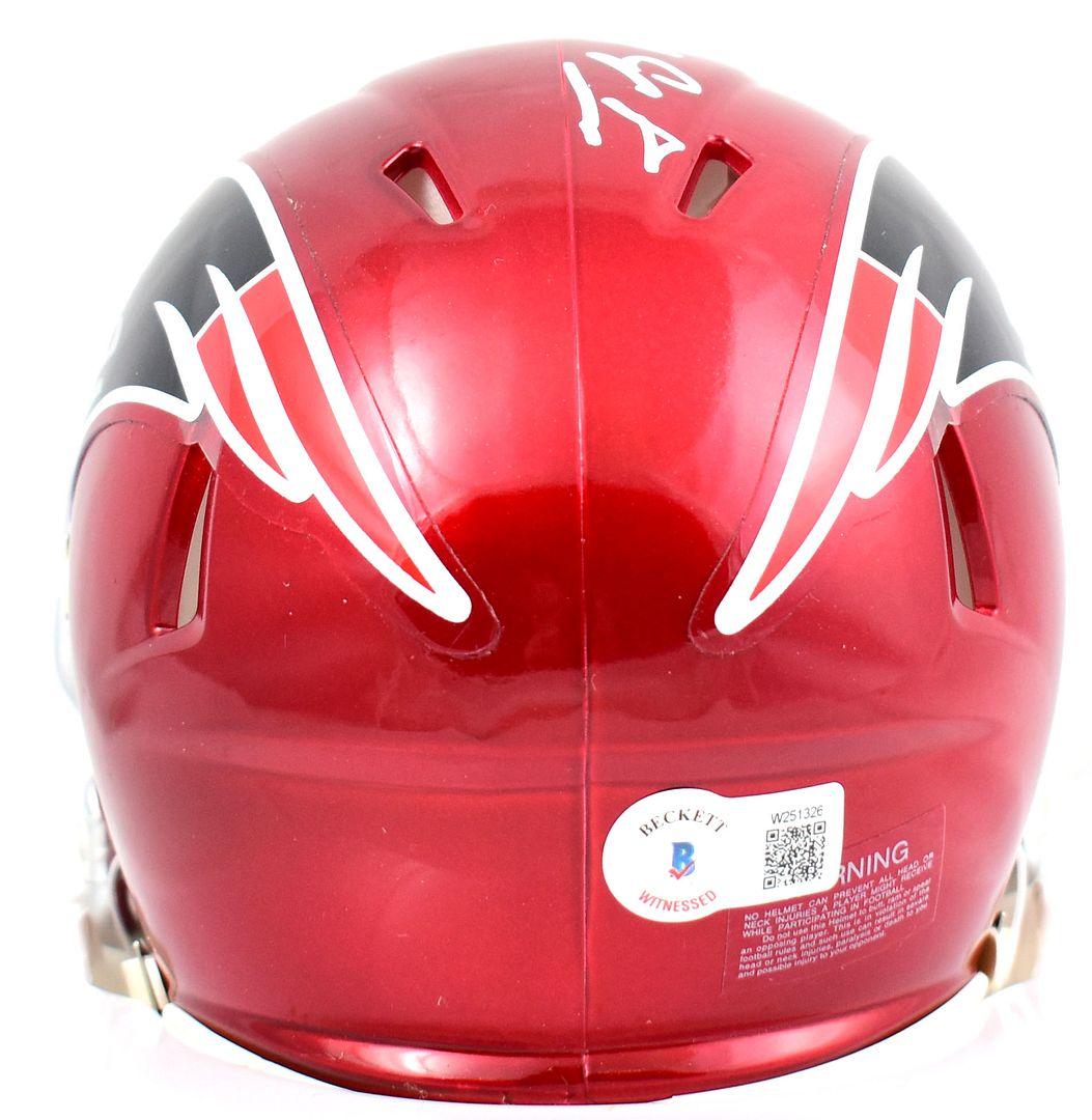 Tedy Bruschi Signed Patriots Flash Alternate Speed Mini Helmet (Beckett) at PristineAuction.com Tedy Bruschi Signed Patriots Flash Alternate Speed Mini Helmet (Beckett) at PristineAuction.com