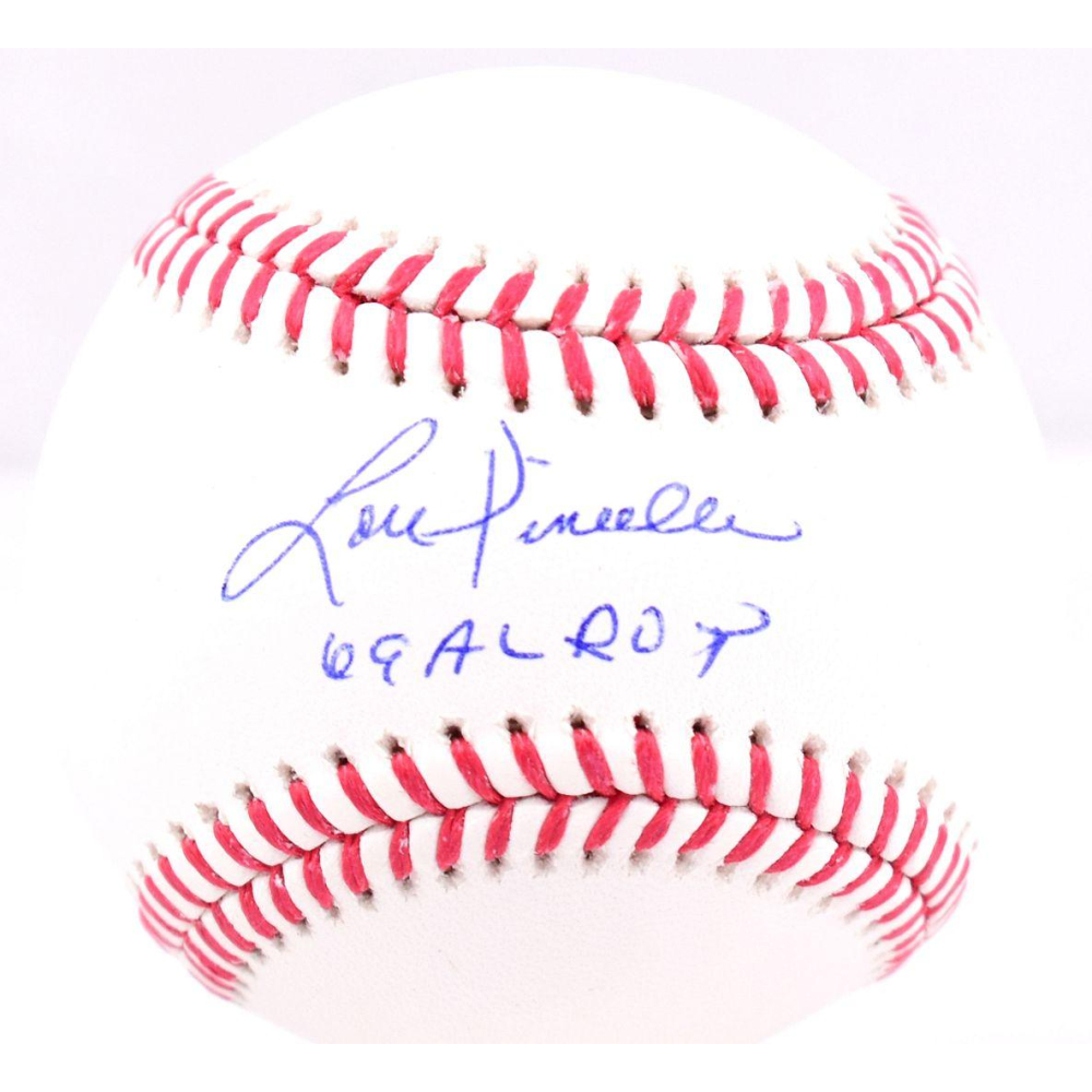 Lou Piniella Signed OML Baseball Inscribed "69 AL ROY" (Beckett
