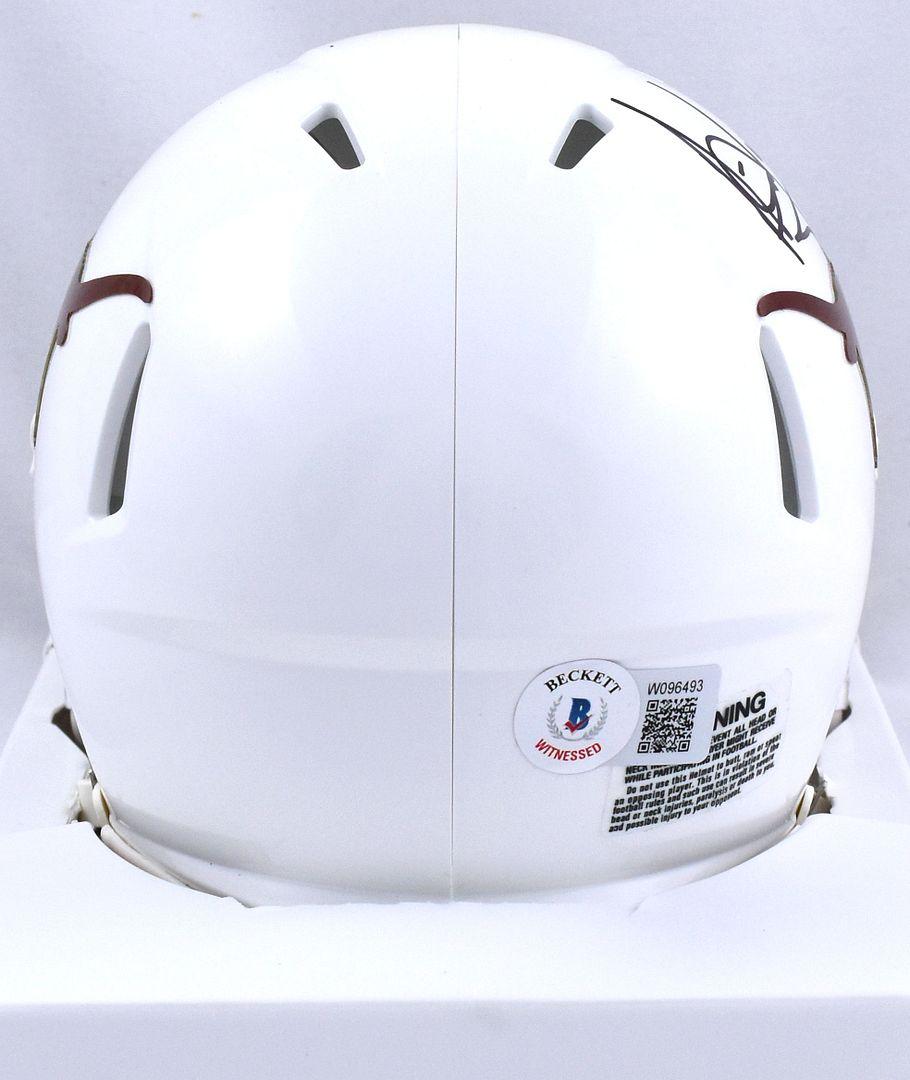 Vince Young Signed Texas Longhorns Speed Mini Helmet (Beckett) at PristineAuction.com Vince Young Signed Texas Longhorns Speed Mini Helmet (Beckett) at PristineAuction.com