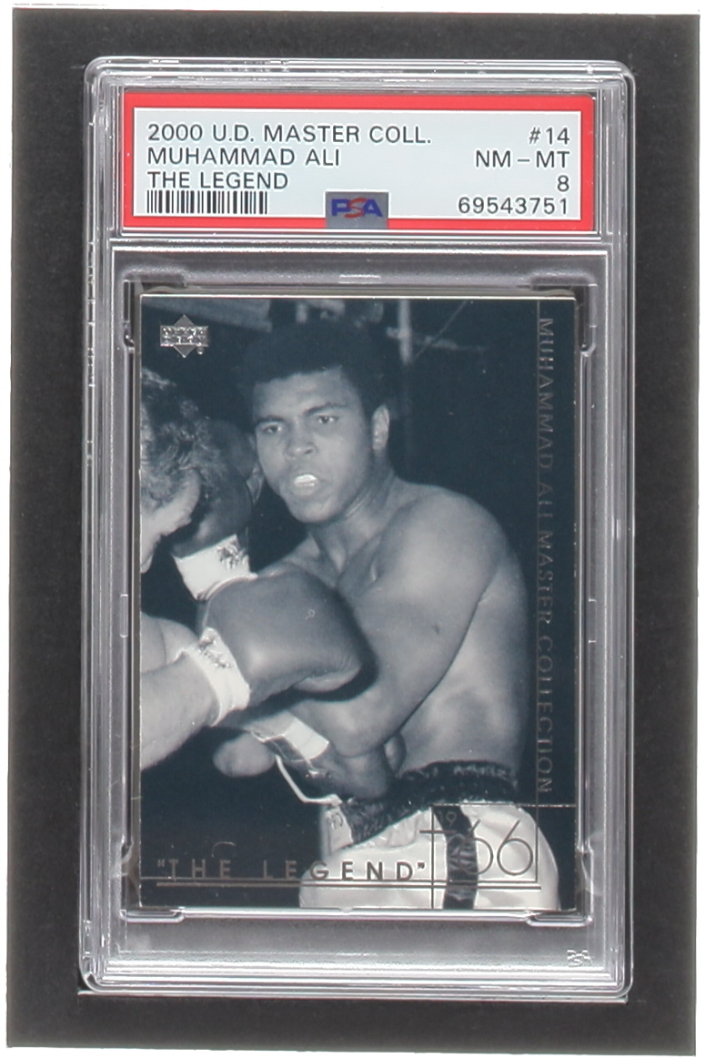 Muhammad Ali 2000 Upper Deck Muhammad Ali Master Collection #14 #198/250 (PSA 8) at PristineAuction.com Muhammad Ali 2000 Upper Deck Muhammad Ali Master Collection #14 #198/250 (PSA 8) at PristineAuction.com