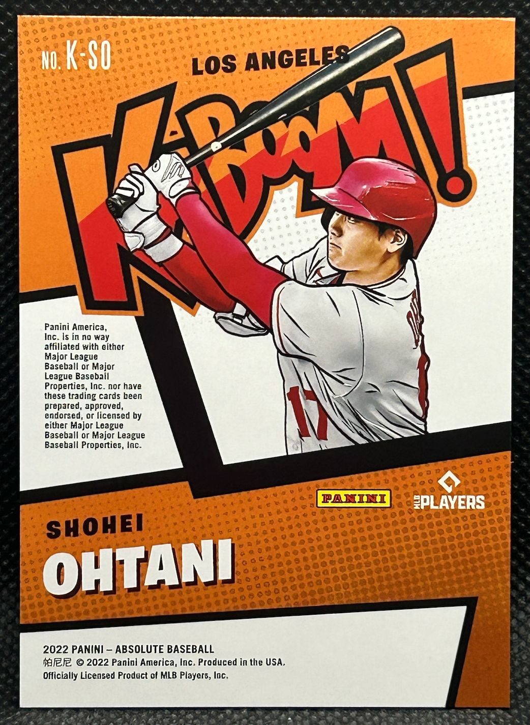 Shohei Ohtani 2022 Absolute Kaboom #5 at PristineAuction.com Shohei Ohtani 2022 Absolute Kaboom #5 at PristineAuction.com