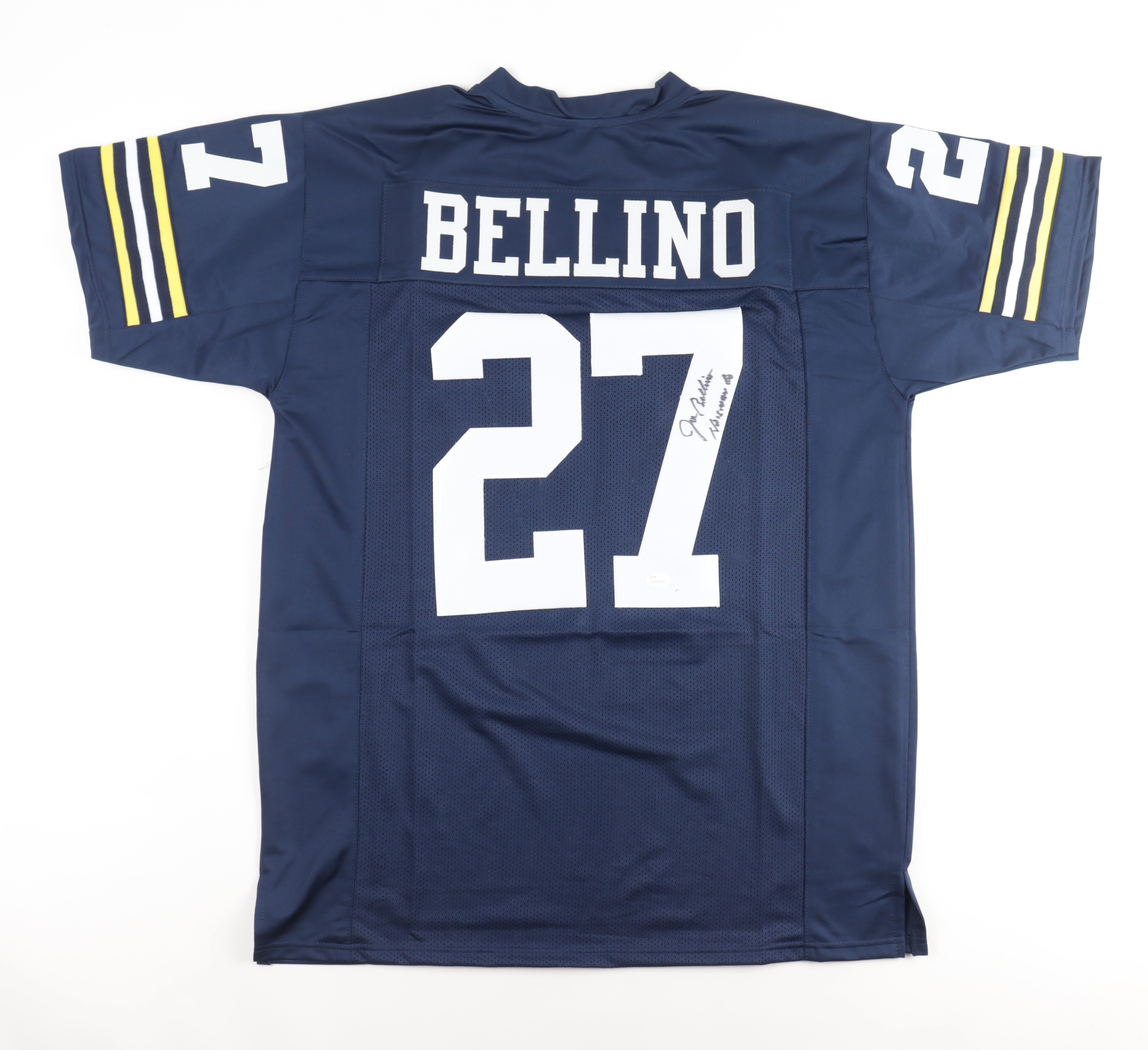 Joe Bellino Signed Jersey Inscribed "Heisman 60" (JSA) at PristineAuction.com Joe Bellino Signed Jersey Inscribed "Heisman 60" (JSA) at PristineAuction.com