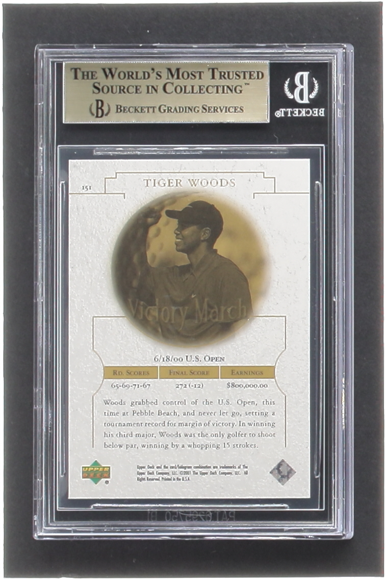 Tiger Woods 2001 Upper Deck #151 VM (BGS 9.5) at PristineAuction.com Tiger Woods 2001 Upper Deck #151 VM (BGS 9.5) at PristineAuction.com