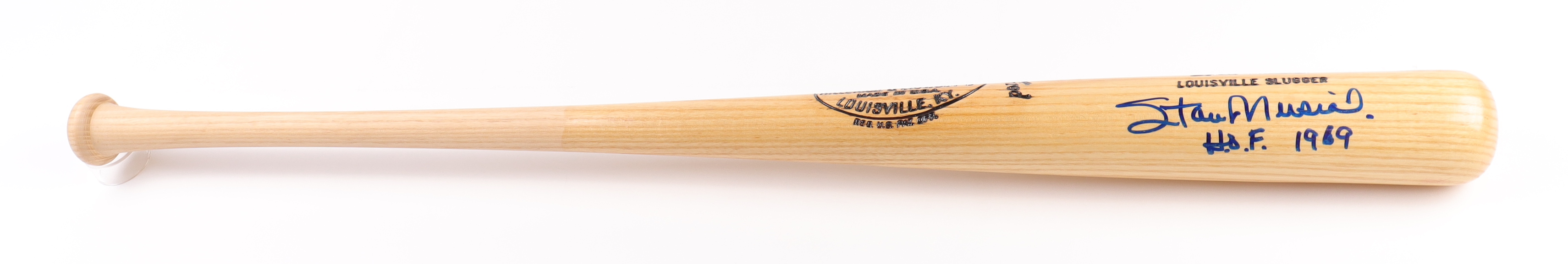 Stan Musial Signed Louisville Slugger Player Model Baseball Bat Inscribed "HOF 1969 (Beckett) at PristineAuction.com Stan Musial Signed Louisville Slugger Player Model Baseball Bat Inscribed "HOF 1969 (Beckett) at PristineAuction.com
