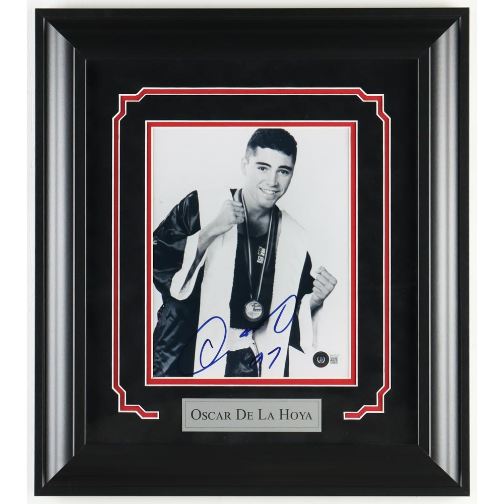 Oscar De La Hoya Signed Custom Framed Photo (Beckett) | Pristine Auction
