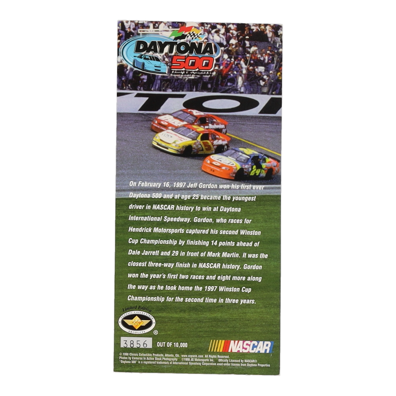 Jeff Gordon Signed LE NASCAR 4x8 Commemorative Ticket (PSA) at PristineAuction.com Jeff Gordon Signed LE NASCAR 4x8 Commemorative Ticket (PSA) at PristineAuction.com