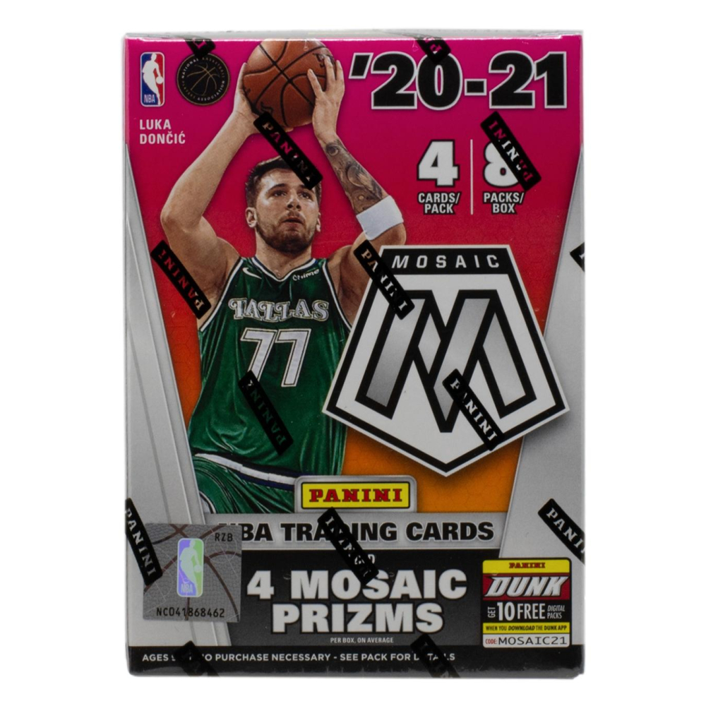 Panini Mosaic Basket 2024-25 – Blaster Box Da 6 Pacchetti Con 6 Premium Per Scatola, Cercati I Mosaic Genesis Prizms Ultra-Rari