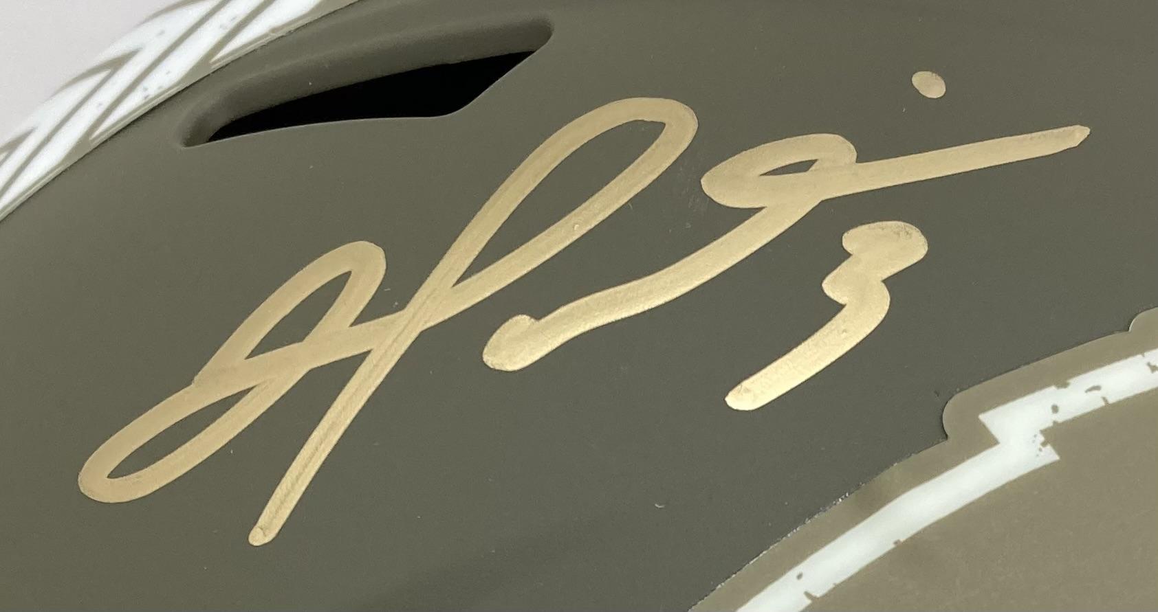 Damar Hamlin Signed Bills Salute to Service Full-Size Speed Helmet (Beckett) at PristineAuction.com Damar Hamlin Signed Bills Salute to Service Full-Size Speed Helmet (Beckett) at PristineAuction.com