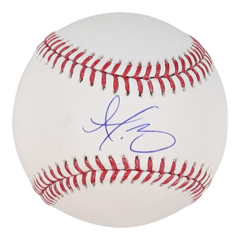 Dustin May Signed OML Baseball (MLB) at PristineAuction.com Dustin May Signed OML Baseball (MLB) at PristineAuction.com