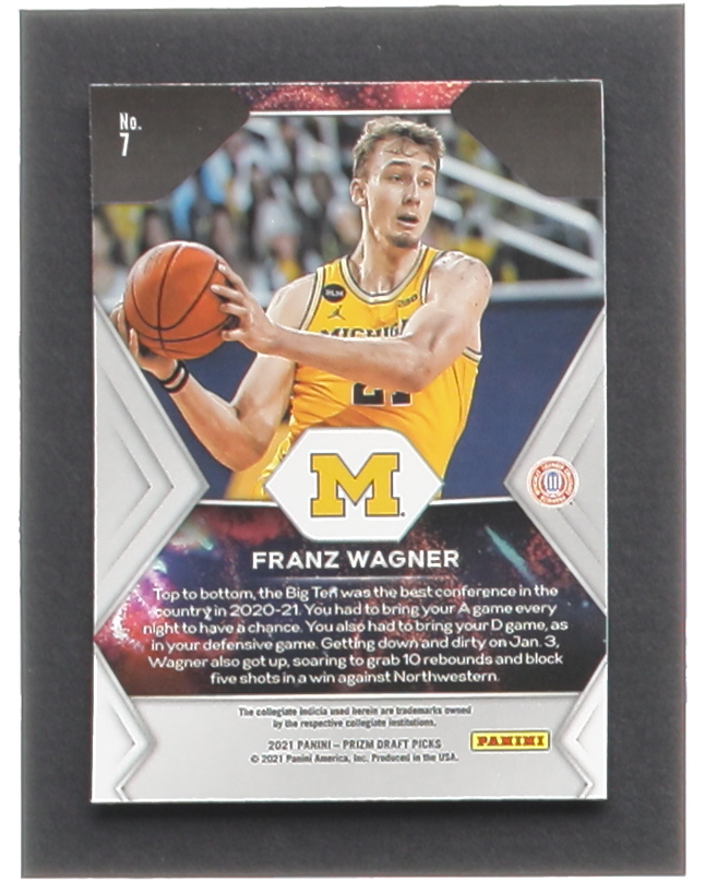 Franz Wagner 2021-22 Panini Prizm Draft Picks Fireworks #7 RC at PristineAuction.com Franz Wagner 2021-22 Panini Prizm Draft Picks Fireworks #7 RC at PristineAuction.com
