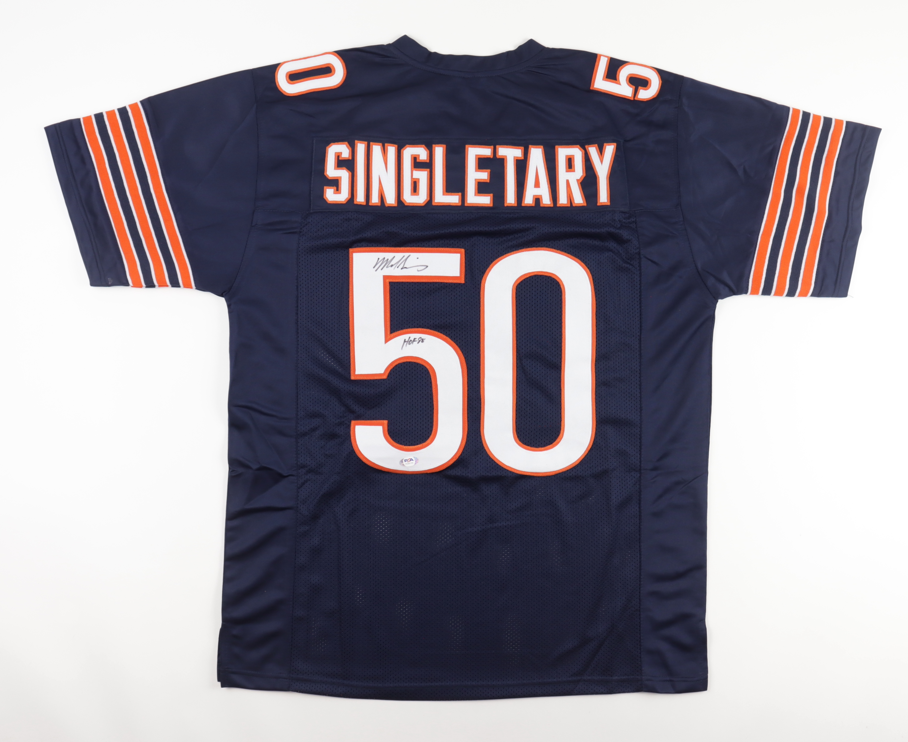 Mike Singletary Signed Jersey Inscribed "HOF 98" (PSA) at PristineAuction.com Mike Singletary Signed Jersey Inscribed "HOF 98" (PSA) at PristineAuction.com