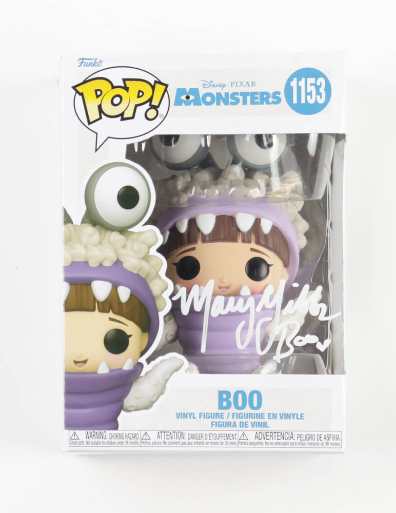 Mary Gibbs Signed "Monsters Inc." #1153 Boo Funko Pop! Vinyl Figure Inscribed "Boo" (JSA) at PristineAuction.com Mary Gibbs Signed "Monsters Inc." #1153 Boo Funko Pop! Vinyl Figure Inscribed "Boo" (JSA) at PristineAuction.com