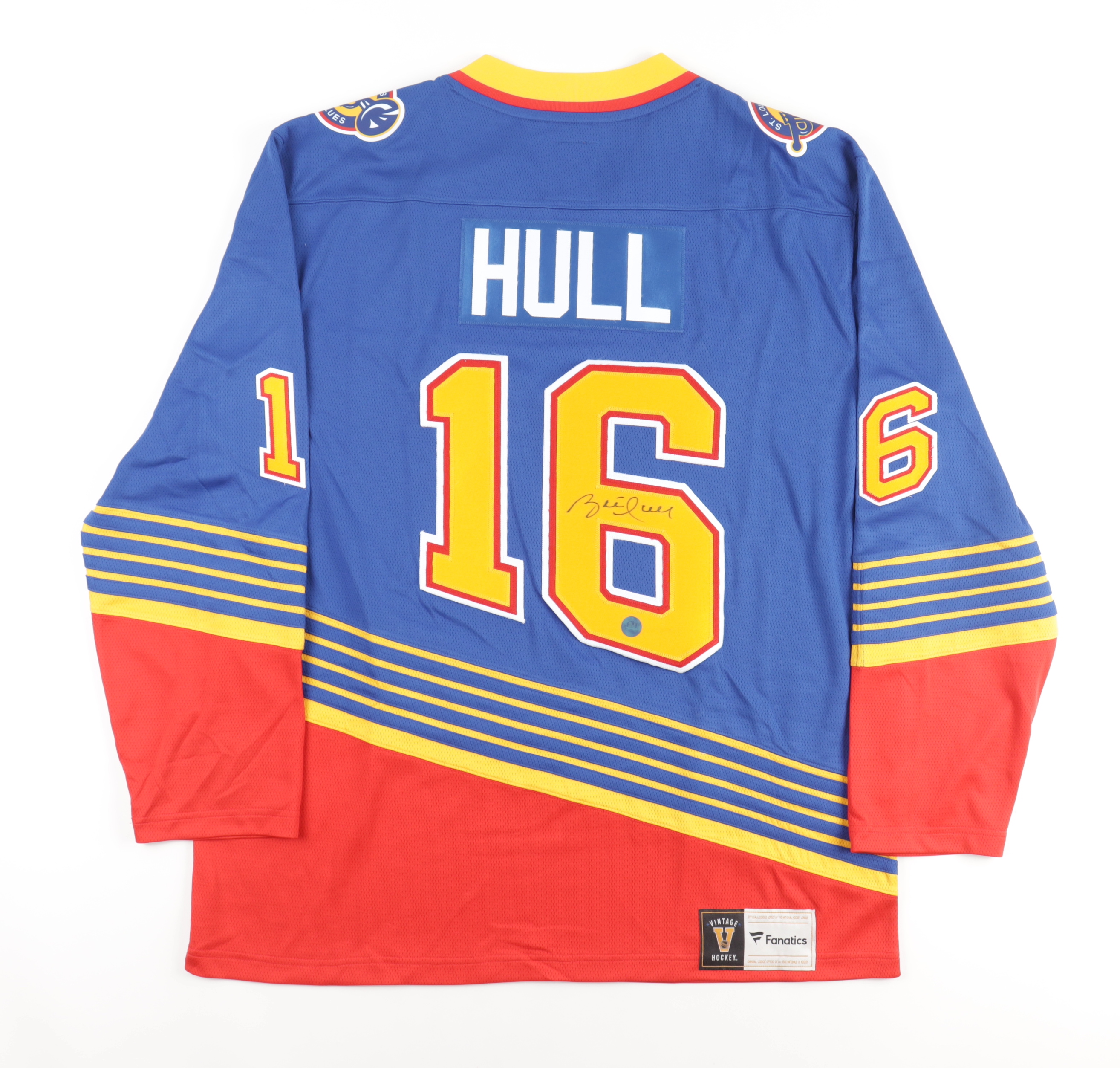Brett Hull Signed Blues Jersey (AJ's) at PristineAuction.com Brett Hull Signed Blues Jersey (AJ's) at PristineAuction.com
