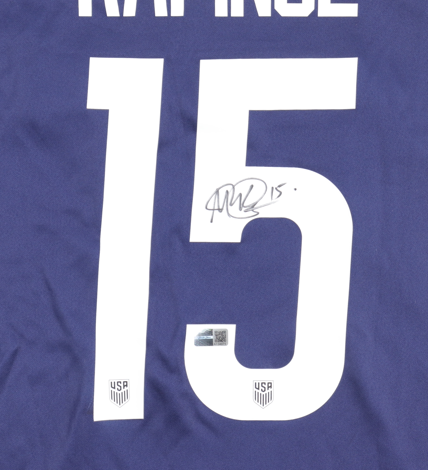 Megan Rapinoe Signed USA Jersey (Steiner) at PristineAuction.com Megan Rapinoe Signed USA Jersey (Steiner) at PristineAuction.com