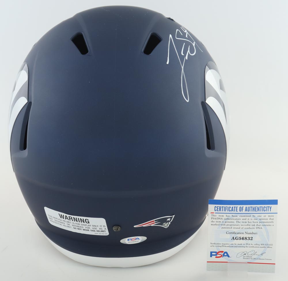 Jarrett Stidham Signed Patriots Full-Size AMP Alternate Speed Helmet (PSA) at PristineAuction.com Jarrett Stidham Signed Patriots Full-Size AMP Alternate Speed Helmet (PSA) at PristineAuction.com