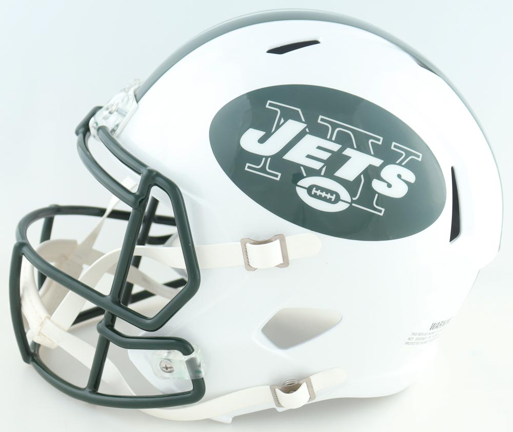 Nick Mangold Signed Jets Full-Size Speed Helmet Inscribed "NYJ ROH 2022" (JSA) at PristineAuction.com Nick Mangold Signed Jets Full-Size Speed Helmet Inscribed "NYJ ROH 2022" (JSA) at PristineAuction.com