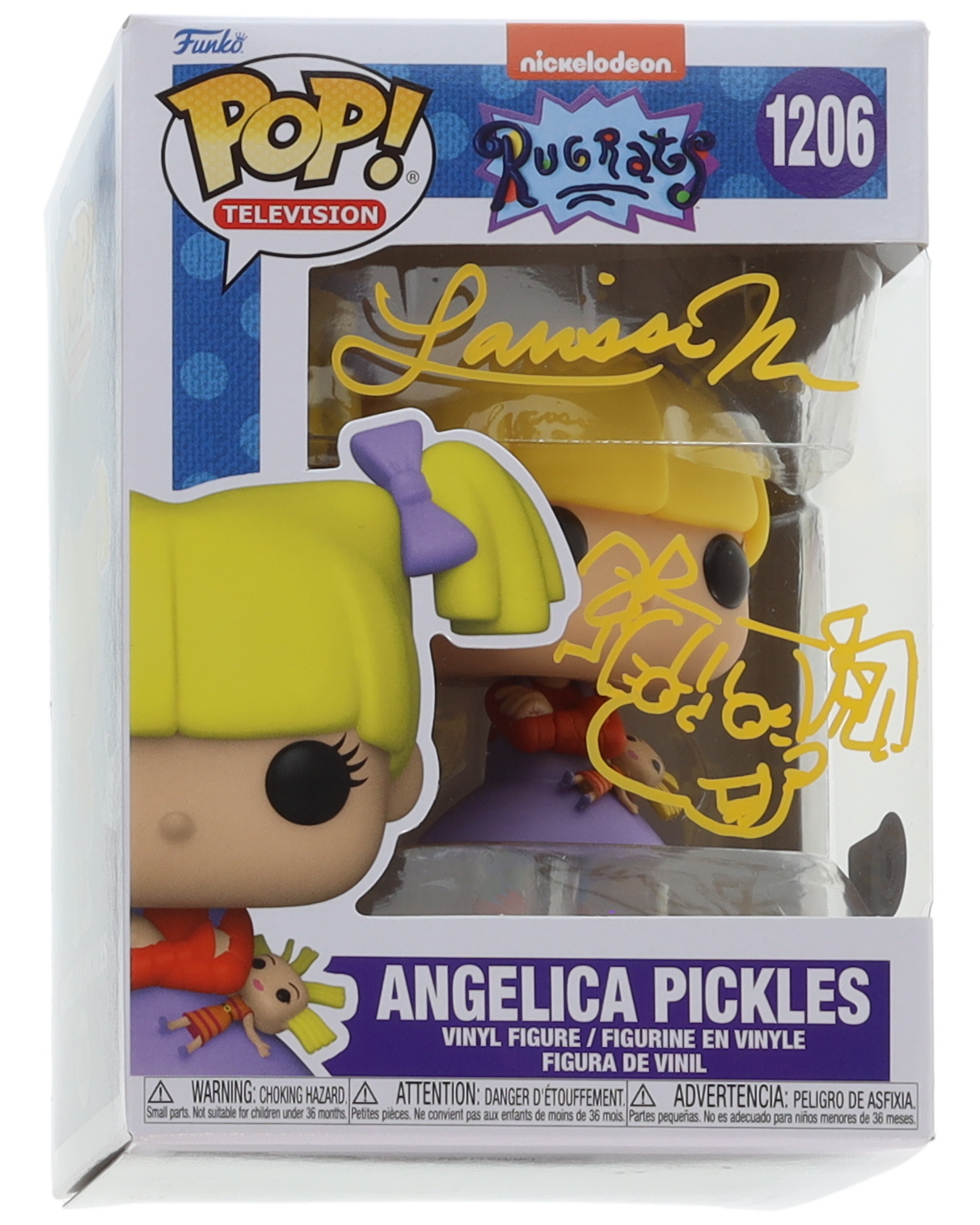 Larissa Marantz Signed "Rugrats" #1206 Angelica Pickles Funko Pop! Vinyl Figure With Hand-Drawn Sketch (Beckett) at PristineAuction.com Larissa Marantz Signed "Rugrats" #1206 Angelica Pickles Funko Pop! Vinyl Figure With Hand-Drawn Sketch (Beckett) at PristineAuction.com