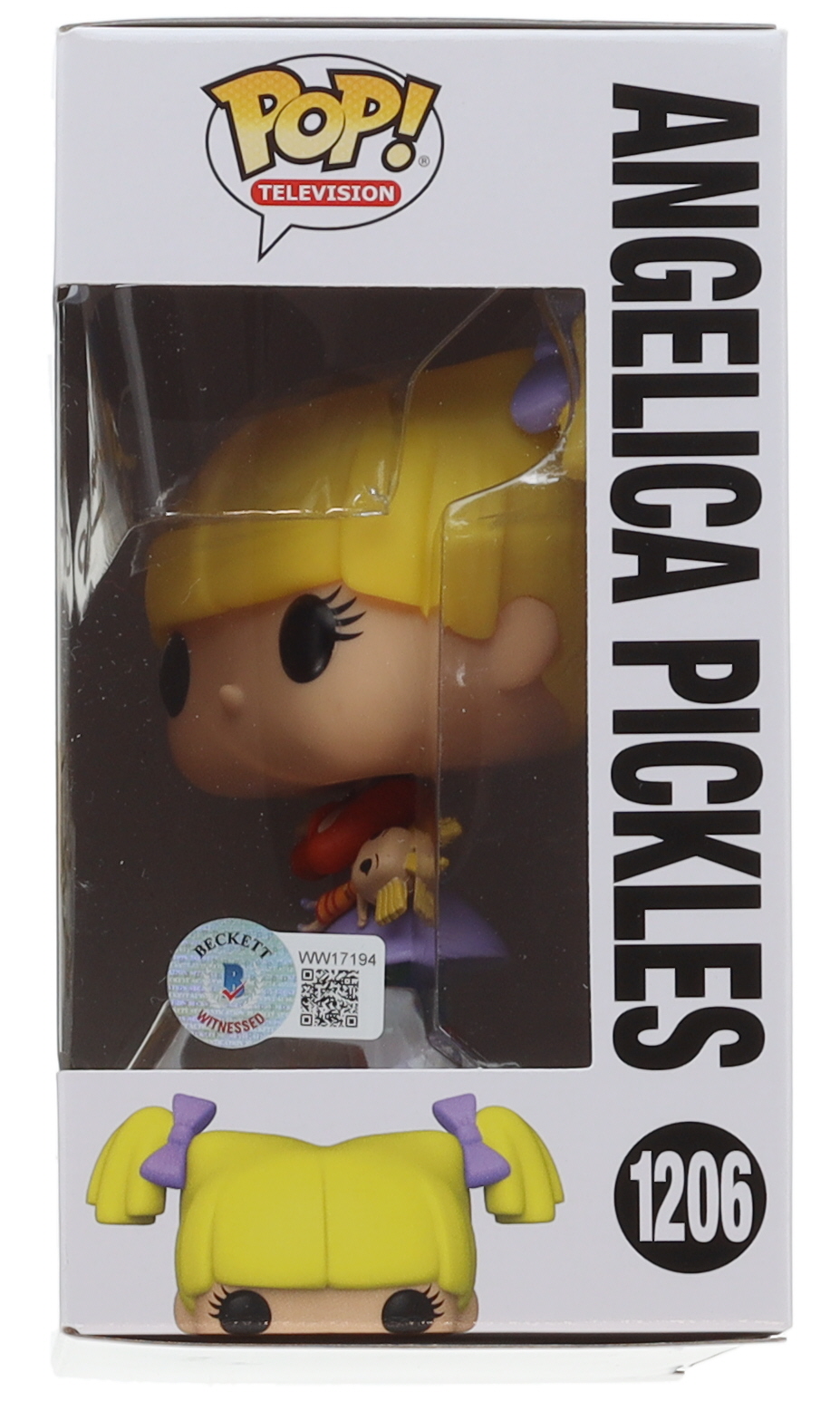 Larissa Marantz Signed "Rugrats" #1206 Angelica Pickles Funko Pop! Vinyl Figure With Hand-Drawn Sketch (Beckett) at PristineAuction.com Larissa Marantz Signed "Rugrats" #1206 Angelica Pickles Funko Pop! Vinyl Figure With Hand-Drawn Sketch (Beckett) at PristineAuction.com