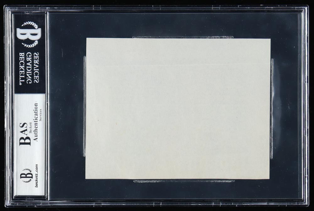 John F. Kennedy Signed Inauguration 4x6 Encapsulated Photo (Beckett) at PristineAuction.com John F. Kennedy Signed Inauguration 4x6 Encapsulated Photo (Beckett) at PristineAuction.com