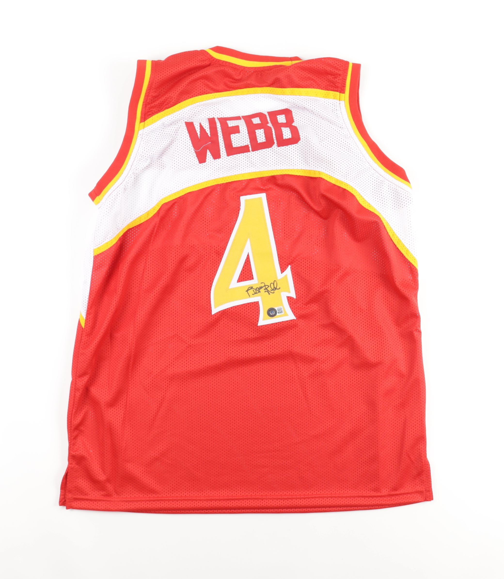 Spud Webb Signed Jersey (Beckett) at PristineAuction.com Spud Webb Signed Jersey (Beckett) at PristineAuction.com
