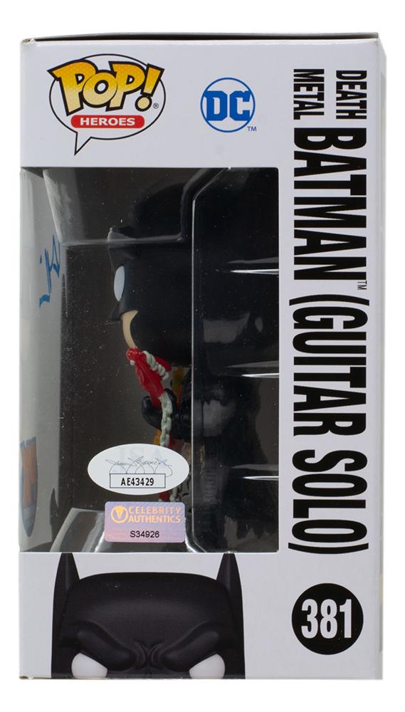 Val Kilmer Signed Batman #381 Death Metal Batman (Guitar Solo) Funko Pop! Vinyl Figure (JSA) at PristineAuction.com Val Kilmer Signed Batman #381 Death Metal Batman (Guitar Solo) Funko Pop! Vinyl Figure (JSA) at PristineAuction.com