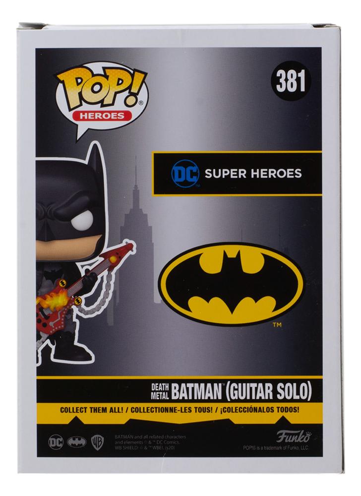 Val Kilmer Signed Batman #381 Death Metal Batman (Guitar Solo) Funko Pop! Vinyl Figure (JSA) at PristineAuction.com Val Kilmer Signed Batman #381 Death Metal Batman (Guitar Solo) Funko Pop! Vinyl Figure (JSA) at PristineAuction.com