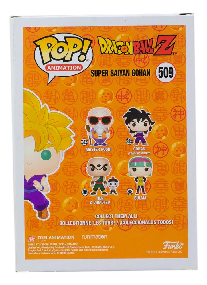 Kyle Hebert Signed "Dragon Ball Z" #509 Super Saiyan Gohan Funko Pop! Vinyl Figure (JSA) at PristineAuction.com Kyle Hebert Signed "Dragon Ball Z" #509 Super Saiyan Gohan Funko Pop! Vinyl Figure (JSA) at PristineAuction.com