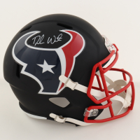 Deshaun Watson Signed Texans Full-Size Matt Black Speed Helmet (JSA) at PristineAuction.com