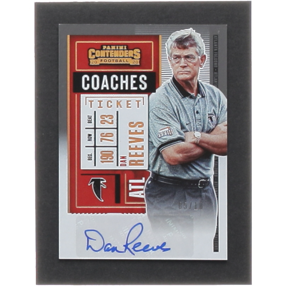 Dan Reeves 2020 Panini Contenders Coaches Ticket Autographs #303 #05/10 ...