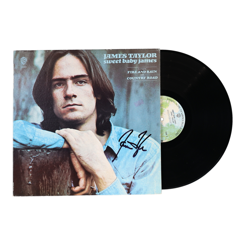 James Taylor Signed "Sweet Baby James" Vinyl Record Album (JSA